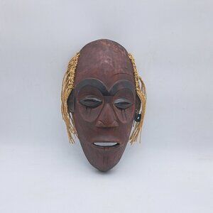 Carved Wooden African Wall Mask